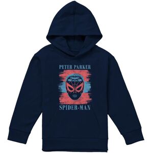 Marvel Spiderman Peter Parker Stripes Youth Kids Pull-Over Hoodie, Navy Size: 7-8 Years Navy 7-8 Years Marvel Spiderman Peter Parker Stripes Youth Kids Pull-Over Hoodie, Navy Size: 7-8 Years Navy 7-8 Years