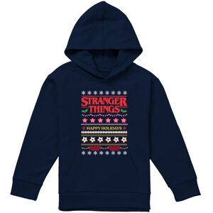 Stranger Things Demogorgon Ugly Christmas Jumper Youth Kids Pull-Over Hoodie, Navy Size: 9-11 Years Navy 9-11 Years Stranger Things Demogorgon Ugly Christmas Jumper Youth Kids Pull-Over Hoodie, Navy Size: 9-11 Years Navy 9-11 Years