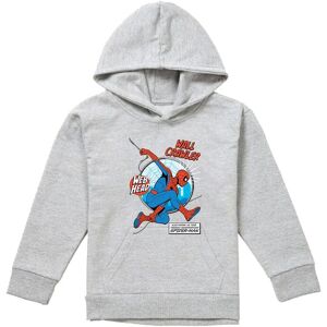 Marvel Friendly Neighborhood Spiderman Wall Crawler Comic Youth Kids Pull-Over Hoodie, Athletic Heather in Grey Size: 12-13 Years Grey 12-13 Years Marvel Friendly Neighborhood Spiderman Wall Crawler Comic Youth Kids Pull-Over Hoodie, Athletic Heather in Grey Size: 12-13 Years Grey 12-13 Years
