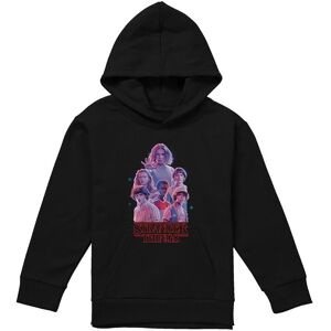Netflix Stranger Things Pink Glow Group Youth Kids Pull-Over Hoodie, Black Size: 9-11 Years Black 9-11 Years Netflix Stranger Things Pink Glow Group Youth Kids Pull-Over Hoodie, Black Size: 9-11 Years Black 9-11 Years