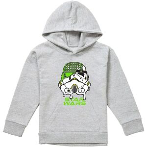 Disney Star Wars Neon Stormtrooper Grid Drip Helmet Youth Kids Pull-Over Hoodie, Athletic Heather in Grey Size: 9-11 Years Grey 9-11 Years Disney Star Wars Neon Stormtrooper Grid Drip Helmet Youth Kids Pull-Over Hoodie, Athletic Heather in Grey Size: 9-11 Years Grey 9-11 Years