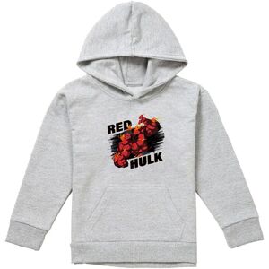 Marvel Red Hulk Fire Youth Kids Pull-Over Hoodie, Athletic Heather in Grey Size: 9-11 Years Grey 9-11 Years Marvel Red Hulk Fire Youth Kids Pull-Over Hoodie, Athletic Heather in Grey Size: 9-11 Years Grey 9-11 Years