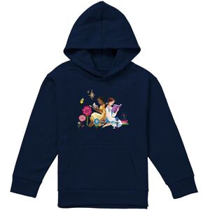 Disney Princess Tiana & Belle Love To Read Youth Kids Pull-Over Hoodie, Navy Size: 5-6 Years Navy 5-6 Years Disney Princess Tiana & Belle Love To Read Youth Kids Pull-Over Hoodie, Navy Size: 5-6 Years Navy 5-6 Years