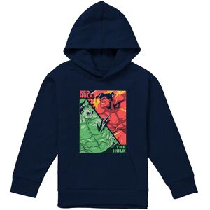 Marvel The Hulk Vs Red Hulk Youth Kids Pull-Over Hoodie, Navy Size: 5-6 Years Navy 5-6 Years Marvel The Hulk Vs Red Hulk Youth Kids Pull-Over Hoodie, Navy Size: 5-6 Years Navy 5-6 Years