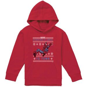 Marvel Spiderman Christmas Jumper Youth Kids Pull-Over Hoodie, Red Size: 9-11 Years Red 9-11 Years Marvel Spiderman Christmas Jumper Youth Kids Pull-Over Hoodie, Red Size: 9-11 Years Red 9-11 Years