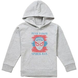 Marvel Spiderman Peter Parker Stripes Youth Kids Pull-Over Hoodie, Athletic Heather in Grey Size: 12-13 Years Grey 12-13 Years Marvel Spiderman Peter Parker Stripes Youth Kids Pull-Over Hoodie, Athletic Heather in Grey Size: 12-13 Years Grey 12-13 Years