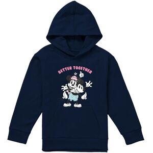 Disney Mickey Minnie Mouse Better Together Youth Kids Pull-Over Hoodie, Navy Size: 12-13 Years Navy 12-13 Years Disney Mickey Minnie Mouse Better Together Youth Kids Pull-Over Hoodie, Navy Size: 12-13 Years Navy 12-13 Years