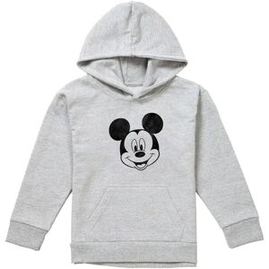 Disney Mickey Mouse Mono Face Youth Kids Pull-Over Hoodie, Athletic Heather in Grey Size: 9-11 Years Grey 9-11 Years Disney Mickey Mouse Mono Face Youth Kids Pull-Over Hoodie, Athletic Heather in Grey Size: 9-11 Years Grey 9-11 Years