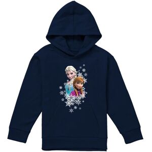 Disney Frozen Elsa & Anna Snowflake Portrait Youth Kids Pull-Over Hoodie, Navy Size: 7-8 Years Navy 7-8 Years Disney Frozen Elsa & Anna Snowflake Portrait Youth Kids Pull-Over Hoodie, Navy Size: 7-8 Years Navy 7-8 Years