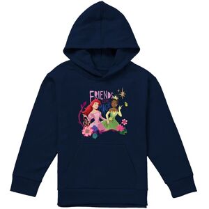 Disney Princess Ariel & Tiana Friends Are Magic Youth Kids Pull-Over Hoodie, Navy Size: 9-11 Years Navy 9-11 Years Disney Princess Ariel & Tiana Friends Are Magic Youth Kids Pull-Over Hoodie, Navy Size: 9-11 Years Navy 9-11 Years