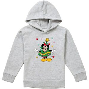 Disney Mickey Mouse Christmas Tree Youth Kids Pull-Over Hoodie, Athletic Heather in Grey Size: 9-11 Years Grey 9-11 Years Disney Mickey Mouse Christmas Tree Youth Kids Pull-Over Hoodie, Athletic Heather in Grey Size: 9-11 Years Grey 9-11 Years