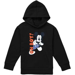 Disney Mickey Mouse Oh Boy Youth Kids Pull-Over Hoodie, Black Size: 9-11 Years Black 9-11 Years Disney Mickey Mouse Oh Boy Youth Kids Pull-Over Hoodie, Black Size: 9-11 Years Black 9-11 Years