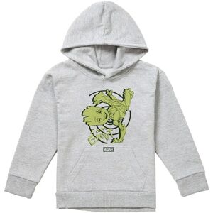 Marvel Groot Baby Groot Handstand Youth Kids Pull-Over Hoodie, Athletic Heather in Grey Size: 9-11 Years Grey 9-11 Years Marvel Groot Baby Groot Handstand Youth Kids Pull-Over Hoodie, Athletic Heather in Grey Size: 9-11 Years Grey 9-11 Years
