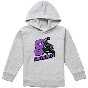Marvel Black Panther Birthday 8 Youth Kids Pull-Over Hoodie, Athletic Heather in Grey Size: 5-6 Years Grey 5-6 Years Marvel Black Panther Birthday 8 Youth Kids Pull-Over Hoodie, Athletic Heather in Grey Size: 5-6 Years Grey 5-6 Years