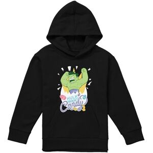 Marvel Easter Hulk Want Candy Youth Kids Pull-Over Hoodie, Black Size: 9-11 Years Black 9-11 Years Marvel Easter Hulk Want Candy Youth Kids Pull-Over Hoodie, Black Size: 9-11 Years Black 9-11 Years