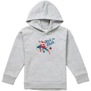 Marvel Spiderman Deck The Walls Youth Kids Pull-Over Hoodie, Athletic Heather in Grey Size: 9-11 Years Grey 9-11 Years Marvel Spiderman Deck The Walls Youth Kids Pull-Over Hoodie, Athletic Heather in Grey Size: 9-11 Years Grey 9-11 Years