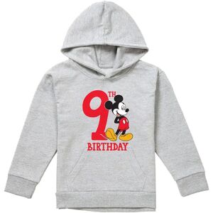 Disney Mickey Mouse 9Th Birthday Shirt Youth Kids Pull-Over Hoodie, Athletic Heather in Grey Size: 5-6 Years Grey 5-6 Years Disney Mickey Mouse 9Th Birthday Shirt Youth Kids Pull-Over Hoodie, Athletic Heather in Grey Size: 5-6 Years Grey 5-6 Years