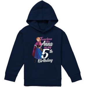 Disney Frozen Fearless Like Anna 5Th Birthday Youth Kids Pull-Over Hoodie, Navy Size: 9-11 Years Navy 9-11 Years Disney Frozen Fearless Like Anna 5Th Birthday Youth Kids Pull-Over Hoodie, Navy Size: 9-11 Years Navy 9-11 Years