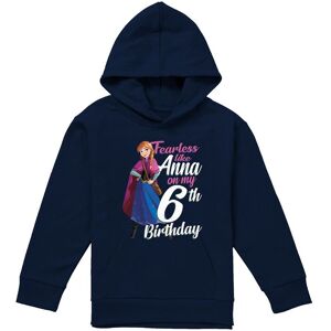 Disney Frozen Fearless Like Anna 6Th Birthday Youth Kids Pull-Over Hoodie, Navy Size: 9-11 Years Navy 9-11 Years Disney Frozen Fearless Like Anna 6Th Birthday Youth Kids Pull-Over Hoodie, Navy Size: 9-11 Years Navy 9-11 Years