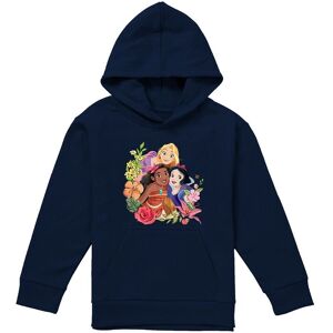 Disney Princess Bouquet With Rapunzel, Moana & Snow White Youth Kids Pull-Over Hoodie, Navy Size: 9-11 Years Navy 9-11 Years Disney Princess Bouquet With Rapunzel, Moana & Snow White Youth Kids Pull-Over Hoodie, Navy Size: 9-11 Years Navy 9-11 Years