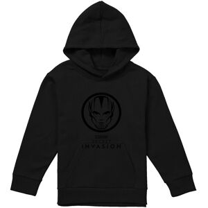 Marvel Secret Invasion Mono Badge Youth Kids Pull-Over Hoodie, Black Size: 12-13 Years Black 12-13 Years Marvel Secret Invasion Mono Badge Youth Kids Pull-Over Hoodie, Black Size: 12-13 Years Black 12-13 Years