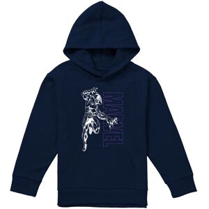 Marvel Black Panther Outline Youth Kids Pull-Over Hoodie, Navy Size: 9-11 Years Navy 9-11 Years Marvel Black Panther Outline Youth Kids Pull-Over Hoodie, Navy Size: 9-11 Years Navy 9-11 Years