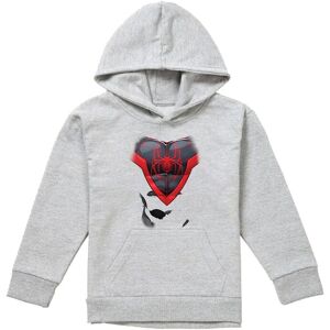 Marvel Spiderman Miles Morales Costume Youth Kids Pull-Over Hoodie, Athletic Heather in Grey Size: 5-6 Years Grey 5-6 Years Marvel Spiderman Miles Morales Costume Youth Kids Pull-Over Hoodie, Athletic Heather in Grey Size: 5-6 Years Grey 5-6 Years