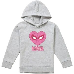 Marvel Comics Spiderman Heart Youth Kids Pull-Over Hoodie, Athletic Heather in Grey Size: 7-8 Years Grey 7-8 Years Marvel Comics Spiderman Heart Youth Kids Pull-Over Hoodie, Athletic Heather in Grey Size: 7-8 Years Grey 7-8 Years