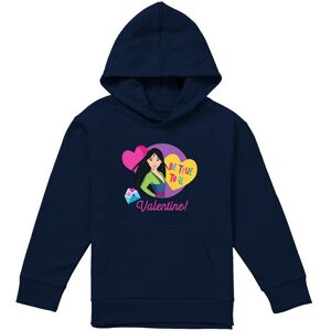 Disney Princess Valentine'S Day Be True To You With Mulan Youth Kids Pull-Over Hoodie, Navy Size: 12-13 Years Navy 12-13 Years Disney Princess Valentine'S Day Be True To You With Mulan Youth Kids Pull-Over Hoodie, Navy Size: 12-13 Years Navy 12-13 Years