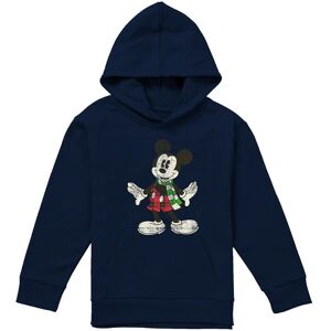 Disney Mickey Mouse Retro Christmas Scarf Youth Kids Pull-Over Hoodie, Navy Size: 12-13 Years Navy 12-13 Years Disney Mickey Mouse Retro Christmas Scarf Youth Kids Pull-Over Hoodie, Navy Size: 12-13 Years Navy 12-13 Years
