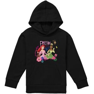 Disney Princess Ariel & Tiana Friends Are Magic Youth Kids Pull-Over Hoodie, Black Size: 9-11 Years Black 9-11 Years Disney Princess Ariel & Tiana Friends Are Magic Youth Kids Pull-Over Hoodie, Black Size: 9-11 Years Black 9-11 Years