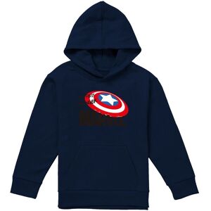 Marvel Captain America First Avenger Youth Kids Pull-Over Hoodie, Navy Size: 5-6 Years Navy 5-6 Years Marvel Captain America First Avenger Youth Kids Pull-Over Hoodie, Navy Size: 5-6 Years Navy 5-6 Years