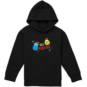 Disney Monsters Inc. Get Festive For Christmas With Mike & Sully Youth Kids Pull-Over Hoodie, Black Size: 9-11 Years Black 9-11 Years Disney Monsters Inc. Get Festive For Christmas With Mike & Sully Youth Kids Pull-Over Hoodie, Black Size: 9-11 Years Black 9-11 Years