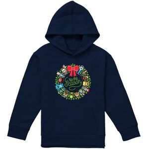 Disney Toy Story Christmas Wreath Toy Story, Monsters Inc., Cars, Up Youth Kids Pull-Over Hoodie, Navy Size: 5-6 Years Navy 5-6 Years Disney Toy Story Christmas Wreath Toy Story, Monsters Inc., Cars, Up Youth Kids Pull-Over Hoodie, Navy Size: 5-6 Years Navy 5-6 Years