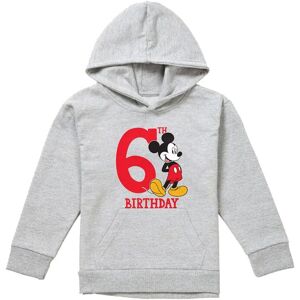 Disney Mickey Mouse 6Th Birthday Shirt Youth Kids Pull-Over Hoodie, Athletic Heather in Grey Size: 5-6 Years Grey 5-6 Years Disney Mickey Mouse 6Th Birthday Shirt Youth Kids Pull-Over Hoodie, Athletic Heather in Grey Size: 5-6 Years Grey 5-6 Years