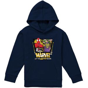 Marvel Spiderman Battle Youth Kids Pull-Over Hoodie, Navy Size: 12-13 Years Navy 12-13 Years Marvel Spiderman Battle Youth Kids Pull-Over Hoodie, Navy Size: 12-13 Years Navy 12-13 Years