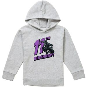 Marvel Black Panther Birthday 11 Youth Kids Pull-Over Hoodie, Athletic Heather in Grey Size: 9-11 Years Grey 9-11 Years Marvel Black Panther Birthday 11 Youth Kids Pull-Over Hoodie, Athletic Heather in Grey Size: 9-11 Years Grey 9-11 Years