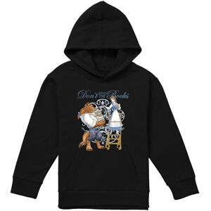Disney Beauty & The Beast Don'T Mind The Books Youth Kids Pull-Over Hoodie, Black Size: 5-6 Years Black 5-6 Years Disney Beauty & The Beast Don'T Mind The Books Youth Kids Pull-Over Hoodie, Black Size: 5-6 Years Black 5-6 Years