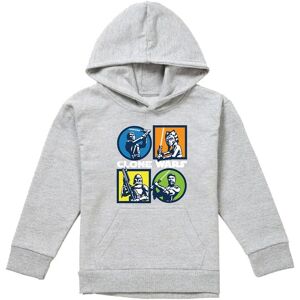 Disney Star Wars Clone Wars Grid Youth Kids Pull-Over Hoodie, Athletic Heather in Grey Size: 9-11 Years Grey 9-11 Years Disney Star Wars Clone Wars Grid Youth Kids Pull-Over Hoodie, Athletic Heather in Grey Size: 9-11 Years Grey 9-11 Years