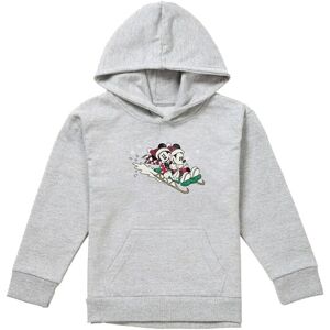 Disney Mickey Mouse & Minnie Sledding For Christmas Youth Kids Pull-Over Hoodie, Athletic Heather in Grey Size: 5-6 Years Grey 5-6 Years Disney Mickey Mouse & Minnie Sledding For Christmas Youth Kids Pull-Over Hoodie, Athletic Heather in Grey Size: 5-6 Years Grey 5-6 Years