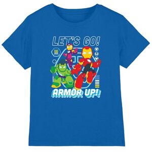 Marvel Boy's Iron Man & His Awesome Friends Armor Up T-Shirt in Blue Size: 3-4 Years Blue 3-4 Years Marvel Boy's Iron Man & His Awesome Friends Armor Up T-Shirt in Blue Size: 3-4 Years Blue 3-4 Years