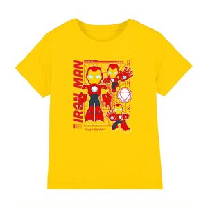 Marvel Boy's Iron Man & His Awesome Friends Iron Man Schematic T-Shirt in Yellow Size: 5-6 Years Yellow 5-6 Years Marvel Boy's Iron Man & His Awesome Friends Iron Man Schematic T-Shirt in Yellow Size: 5-6 Years Yellow 5-6 Years