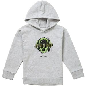 Marvel Secret Invasion Anybody Youth Kids Pull-Over Hoodie, Athletic Heather in Grey Size: 9-11 Years Grey 9-11 Years Marvel Secret Invasion Anybody Youth Kids Pull-Over Hoodie, Athletic Heather in Grey Size: 9-11 Years Grey 9-11 Years