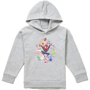 Marvel Spiderman Easter Circle Youth Kids Pull-Over Hoodie, Athletic Heather in Grey Size: 12-13 Years Grey 12-13 Years Marvel Spiderman Easter Circle Youth Kids Pull-Over Hoodie, Athletic Heather in Grey Size: 12-13 Years Grey 12-13 Years