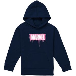 Marvel Graffiti Brick Pink Youth Kids Pull-Over Hoodie, Navy Size: 12-13 Years Navy 12-13 Years Marvel Graffiti Brick Pink Youth Kids Pull-Over Hoodie, Navy Size: 12-13 Years Navy 12-13 Years