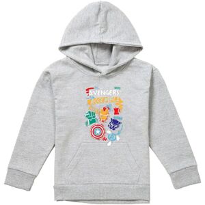 Marvel Superhero Trio Youth Kids Pull-Over Hoodie, Athletic Heather in Grey Size: 7-8 Years Grey 7-8 Years Marvel Superhero Trio Youth Kids Pull-Over Hoodie, Athletic Heather in Grey Size: 7-8 Years Grey 7-8 Years