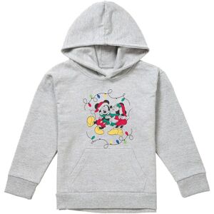Disney Mickey Mouse & Minnie Christmas Kiss Youth Kids Pull-Over Hoodie, Athletic Heather in Grey Size: 5-6 Years Grey 5-6 Years Disney Mickey Mouse & Minnie Christmas Kiss Youth Kids Pull-Over Hoodie, Athletic Heather in Grey Size: 5-6 Years Grey 5-6 Years