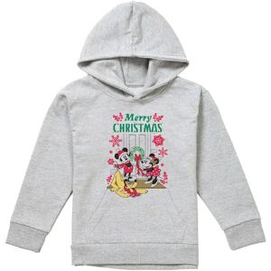 Disney Mickey Mouse & Minnie Christmas Wreath Youth Kids Pull-Over Hoodie, Athletic Heather in Grey Size: 7-8 Years Grey 7-8 Years Disney Mickey Mouse & Minnie Christmas Wreath Youth Kids Pull-Over Hoodie, Athletic Heather in Grey Size: 7-8 Years Grey 7-8 Years
