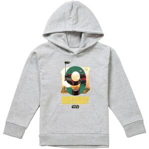 Disney Star Wars Boba Fett 9Th Birthday Space Youth Kids Pull-Over Hoodie, Athletic Heather in Grey Size: 9-11 Years Grey 9-11 Years Disney Star Wars Boba Fett 9Th Birthday Space Youth Kids Pull-Over Hoodie, Athletic Heather in Grey Size: 9-11 Years Grey 9-11 Years