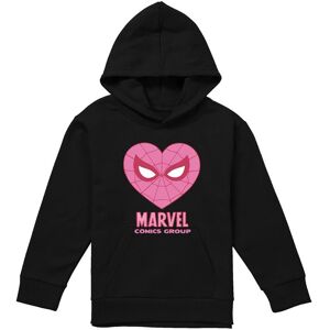 Marvel Comics Spiderman Heart Youth Kids Pull-Over Hoodie, Black Size: 12-13 Years Black 12-13 Years Marvel Comics Spiderman Heart Youth Kids Pull-Over Hoodie, Black Size: 12-13 Years Black 12-13 Years